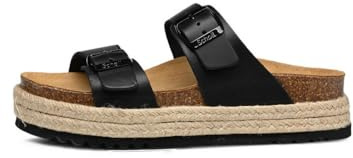 Scholl Ines-tofflor och tofflor, svart, 38 EU