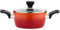 FLORINA Aluminium Topf (1,8 l) 18 cm I Kochtopf CHILI mit Glasdeckel I Antihaftbeschichtung Stein-Imitierend I Topf mit Bakelit Griff I Nudeltopf, Fleischtopf I Für alle Herdarten & Induktion (Orange)