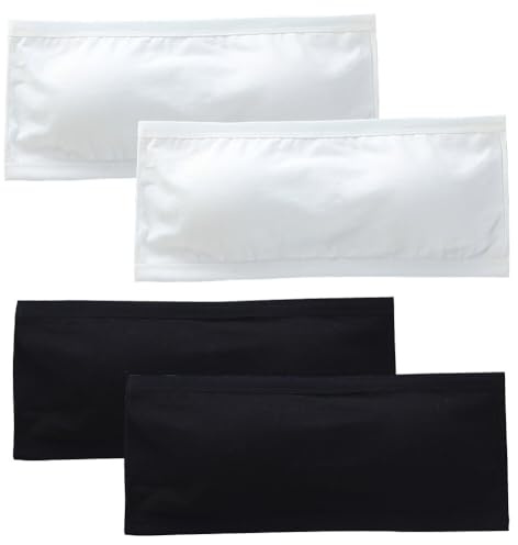 4 Piezas Sujetador Bandeau Sin Tirantes para Niñas, Ropa Interior Transpirable Sujetadores Bandeau de Algodón Sujetador Sin Costuras con Almohadillas Extraíbles para Adolescentes