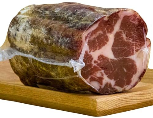 Cppa, Lonza, Capocollo Intero di Norcia | Lonza Stagionata | Coppa o Scamerita | Sottovuoto | Specialità Umbra | 100% Carne Italiana | Senza Glutine e Lattosio (600 g)