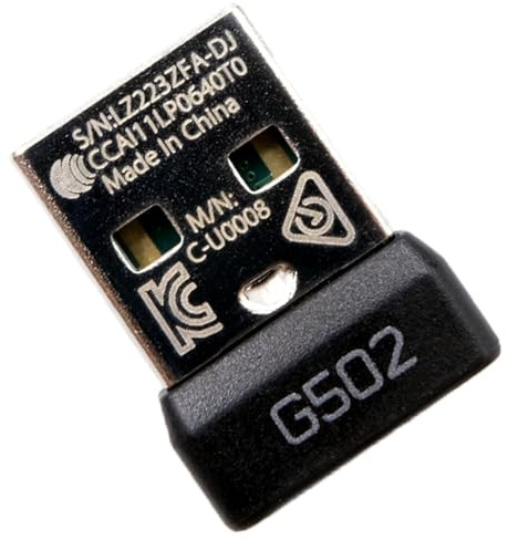 NoirVogel New USB Dongle Mouse Receiver Adapter Replacement for Logitech G502 Lightspeed Wireless Gaming Mouse
