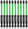 Saipor 10-Piece 90mm Long PZ2 Magnetic Impact Screwdriver Driver Bits Set, POZI No.2 Screw Driver Drill Bits, S2 Steel Pozidriv Screwdriver Bit Set, 1/4 Inch Hex Shank Impact Driver Bit