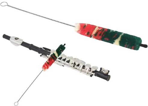 Flute Wiper, Flute Maintenance Tools, Pipe Cleaner Recorder, Flute Cleaning Brush, No Scratch, Wind Instrument, Soft Cleaner Scrubber, Flute Cleaning Set