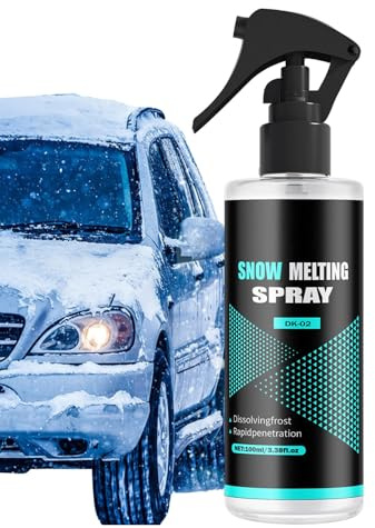 Spray anticongelante para Parabrisas de Coche, 100 ml, para Parabrisas, Coches, Camiones, remolques, Tractores, Camiones refrigerados,