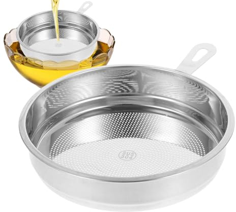 Oil Strainer for Deep Fryer,Stainless Steel Mesh Separator - Frying Oil Filter - for Kitchen Cooking Tea Food Cocktail Flour