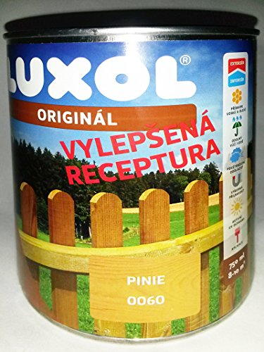 Luxol Original NEU Lasure de protection du bois pour l'intérieur et l'extérieur - 0,75 l - Couleur pin