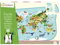 Avenue Mandarine PU014C Puzzle XXL, 72 Teile, mit Poster, ideal für Kinder ab 6 Jahren, 1 Stück, Weltkarte