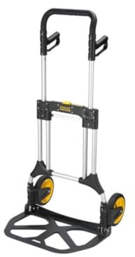 STANLEY FATMAX klappbare Sackkarre, Tragkraft 200Kg, FXWT-707, Abmessungen Aluminiumplatte 59 x 40cm, inklusive elastischem Spanngurt, platzsparend verstaubar, Anti-Rutsch Platte