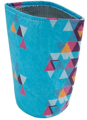 Tasty Wine Cooler, Lined with Aluminium Foil, Dimensions: 20.5x10.5cm Colour: Colourful Geometric Pattern