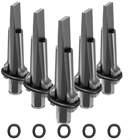 Stone Splitting Wedges, 5 Pieces 16mm High-Carbon Steel Hardness Rock Breaker Shims with Bubble Wrap Bags for Masonry Work
