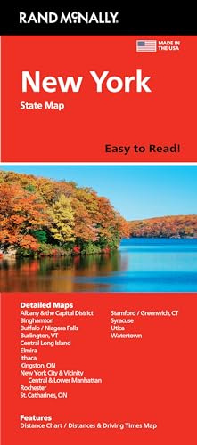 Rand McNally Easy to Read: New York State Map