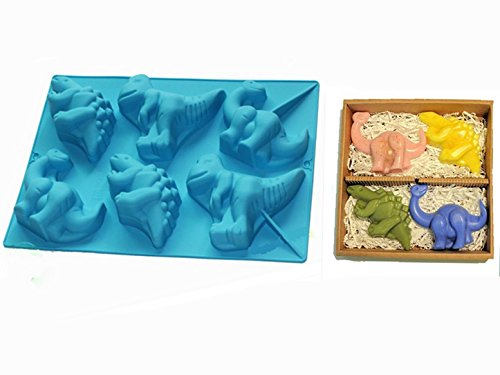 Halloween Easter Dinosaur Shape Silicone Baking Mould, FantasyDay Birthday Tray-Wedding Festival Party Silicone Cake Mold for Muffin Candy Chocolates Butter Soap Bread Loaf Brownie Cornbread Ice Cube