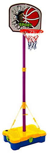 Hillington Portable Adjustable Junior Basketball Stand Net for Children with Carry Case and Ball