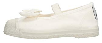 Natural World Baumwoll Ballerina MIT Schleife Basis IN Caoutchouc 473505 Weiss Größe: 23