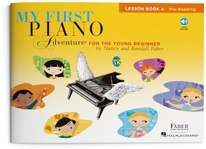 My First Piano Adventure: Lesson Book A | Beginner Piano Book for Kids Ages 5–6 with Online Audio | Pre-Reading Music Theory and Rhythm Games | Faber Sheet Music Songbook for Young Pianists
