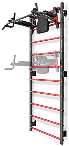 Marbo Sport Set MHU1 | Barres murales pour Montage Mural 230 x 81 cm MH-U204 + Station d'immersion Murale multifonctionnelle avec Barre de Traction (2en1) MH-U205 | Made in EU