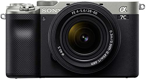 Sony Alpha 7C Full-Frame Compact Mirrorless Camera Kit - Silver (ILCE7CL/S) (Renewed)