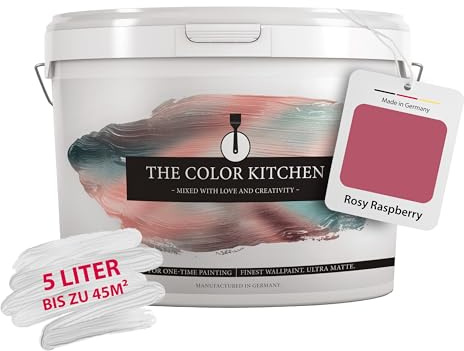 Livingwalls THE COLOR KITCHEN kräftige Wandfarbe - Malerfarbe für farbenfrohe Räume - matte Innenfarbe in Pink - 5l Deckfarbe in TCK7011