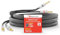 Nakamichi 24K vergoldeter Bananenstecker mit (6 Fuß) Lautsprecherkabel, 99,9% sauerstofffreies Kupfer (OFC), robustes geflochtenes Kabel, Heimkino-Verstärker - Schwarz (12AWG / 6 Fuß / 1,8 Meter)