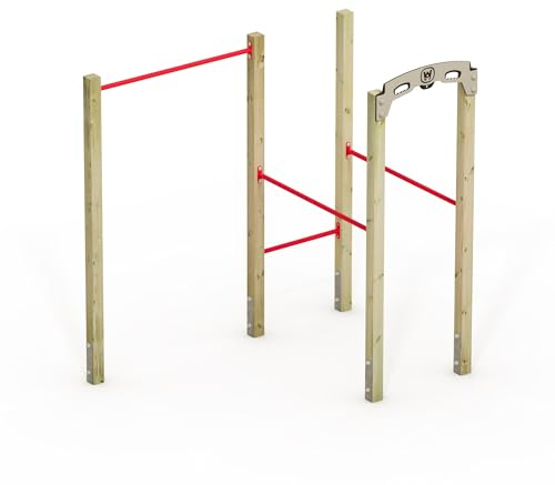 Wickey Fitnessgerät - Fit Base 510 - Outdoor Fitnessstudio, Gym für Zuhause, Klettern und Sport für Jugendliche und Erwachsene im Garten mit Klimmzugstange