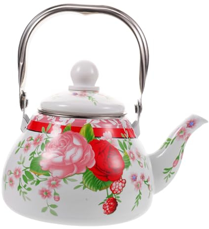 Théière en émail Essentiels de cuisine Petite cuisinière Bouilloire Bouilloire en émail rétro Bouilloire turque Théière turque Machine à café rétro Théière à eau Réchauds de camping Bouilloire élec