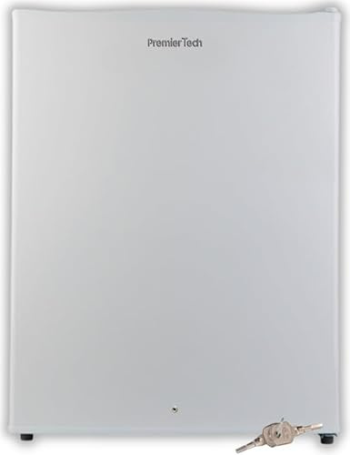 PremierTech PT-FR43K Mini Freezer Congelatore Bianco 42 Litri con Chiave Porta Reversibile 4 Stelle -24°C Classe Energetica E Compatto da Appoggio Silenzioso per Casa Ufficio Camera Hotel