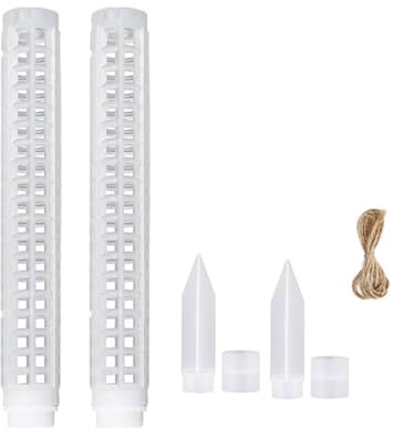 2/4 Stück Moosstangen, stapelbar, Totemstäbchen für Monsteras, Blumen, Kletterpflanzen