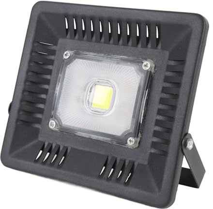 Garosa Luz de Inundación LED de 50 W, Aleación de Aluminio, Brillo de 5000 Lm, Iluminación Exterior a Prueba de Lluvia IP67 para Garajes y Patios