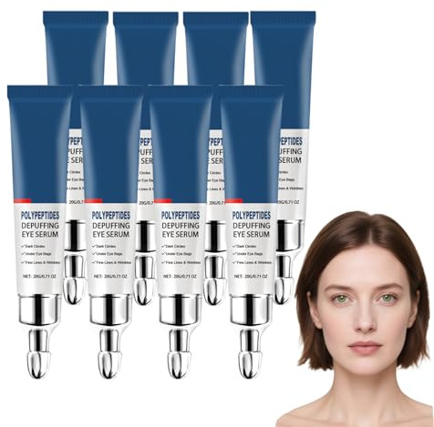 Anti-aging kräm för under ögonen - Återfuktande ögonserum för att minska uppkomsten av påsar, svullnader och rynkor under ögonen - Daglig behandling Ögon för att minska påsar, 20 g (8 st)