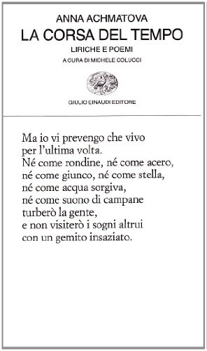 La corsa del tempo. Liriche e poemi