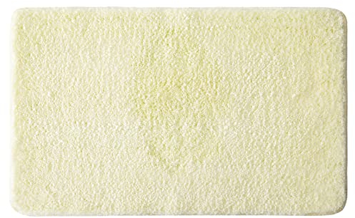 MIULEE Teppich Badematte Badezimmerteppich Bettvorleger rutschfest Badteppich Badvorleger Saugfähige Duschvorleger Waschbar Fussmatte für Wohnzimmer Schlafzimmer Badezimmer 50x80 cm Elfenbeinweiß