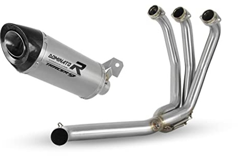 DOMINATOR Impianto di scarico Collettori Marmitta Silenziatore Titanio HP8 compatibile con Tracer 9 / GT 2021-2022