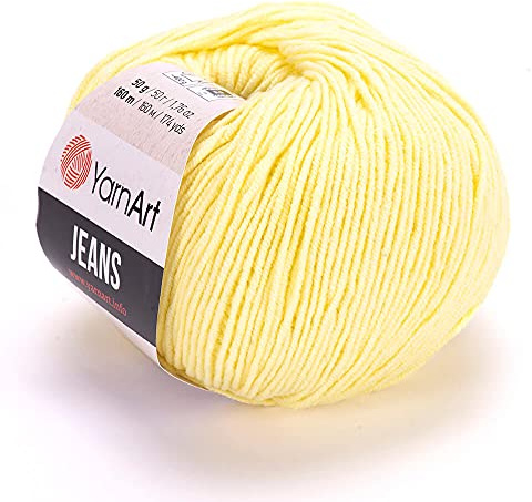 Yarn Art Jeans Yarn 160m, Soft Cotton Amigurumi Doll Animal 50g Knitting Crochet (67)