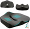 VALENTIA MEDICAL Cojín Coxis Ortopedico Viscoelastico – Cojin Antiescaras Ergonómico – Alivio del Dolor para Silla de Oficina + Ruedas + Coche + Gaming – Cojín para Postura y Presión