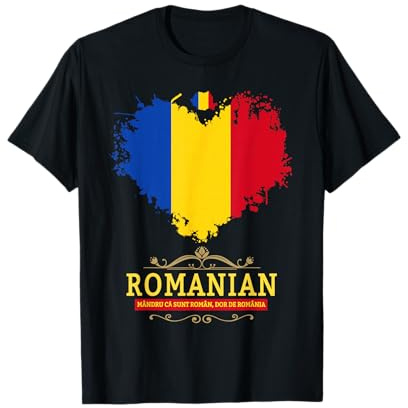 Romanian Flag Outfit Idea for Kids & Cultural Day Romania T-Shirt