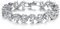 Crystalline Azuria Women 18ct White Gold Plated White Zirconia Crystals Tennis Bracelet 6.69 inches