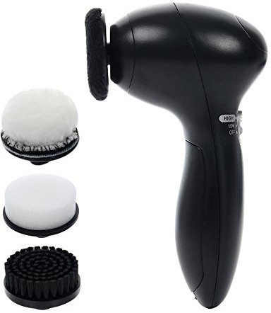 Diafrican Portable Electric Shoe Polisher, Hand Wearable Shoe Scrubber Shoe Shiner Brush with Battery, Multifunctional Wireless Leather Care Dust Cleaner Kit for Leather Shoes, Leather Bag and Sofa