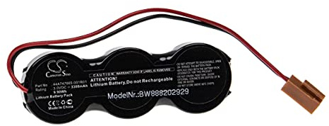 vhbw Batterie Ersatz für GE CR2477N-3RX für PLC Programmable Logic Controller (3300 mAh, 3 V, Li-Ion)