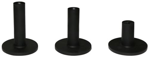 LeFeng Sports Golf Rubber Tees Holder Set, Mixed Size Durable and Hight Elastic Driving Range Tees, Colorful Golf Tees for Golf Practice Mat(Black)