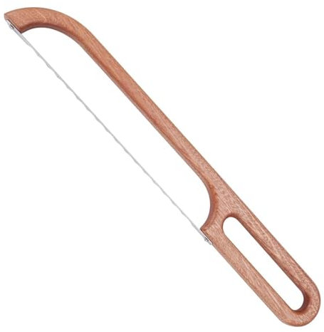 Huxibai Bread Cutter for Homemade Bread, Bread Saw, Sourdough Cutter, Wooden Bread Cutter - Kitchen Helper, Bread Cutter for Homemade Bread Sourdough, Pastry Bread Cutting Tool, for