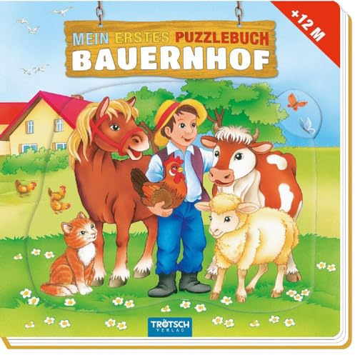 Trötsch Mein erstes Puzzlebuch Bauernhof: 14 X 14cm, 8 Seiten