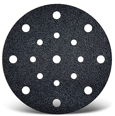 MENZER Black Klett-Schleifscheiben, 150 mm, 17-Loch, f. Exzenterschleifer, Siliciumcarbid (50 Stk.) K60