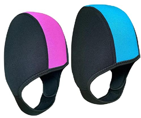 SM SunniMix 2 Stück Neopren Neoprenanzug Gehörschutz – Schwimmen für Damen Herren Wasserdicht Tauchhaube Passt für Herren Damen Warm Neopren Hood Mütze Erwachsenenschwimmen Haube – Jug