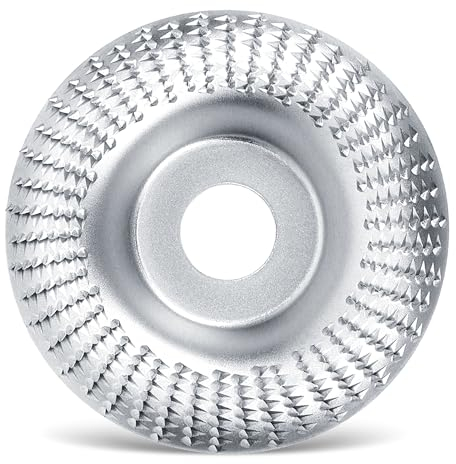 Dischi abrasivi in legno per smerigliatrice angolare (Ø 125 mm x 22,2 mm), utensili per lavorare il legno per intagliare e levigare