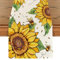 Tarklanda Sonnenblume Sommer Tischläufer, Gelbe Blumen Biene Frühling Tischläufer, Sommer Saisonnal Waschbar Küche Esstisch Dekoration für Drinnen und Draußen Urlaub Party Wohnzimmer Dekor 40x180cm