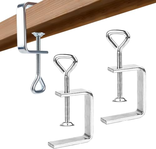 2 Pièces Serre-Joints C Robustes,Serre Joint en C,Pince C Réglable,Pince C Robuste Fixation Travail Bois,Serre joint menuisier,Serre joint dormant pour Travail du Bois,Fabrication de Meubles,DIY