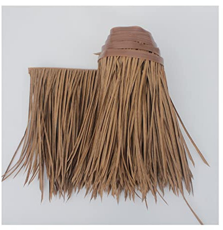 50 x 100 cm künstliche Palmenstroh-Rollen, gelbes Tiki-Stangendach, dekoratives Gras-Stroh für Pavillons, Bootsjalousien, Outdoor-Regenschirme, strapazierfähiges Strohmaterial