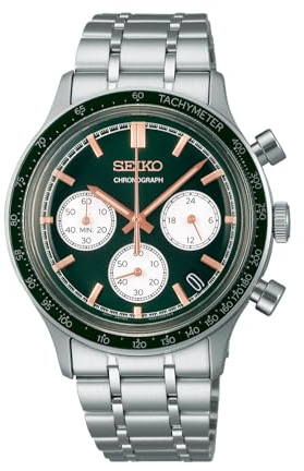 Seiko Cronógrafo Deportivo para Hombre, 38 mm