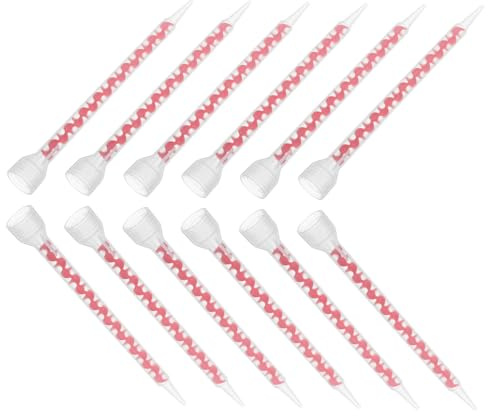 Veemoon 12pezzi Ugelli Miscelatori Spirale Riutilizzabili Per Sigillanti Applicatori Colla Precisi e Resistenti Per Finitura Giunti in Materiale Epossidico Per Ristrutturazioni Casa e Cost