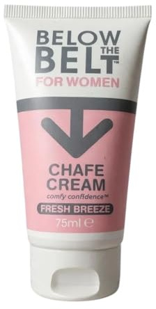 Below The Belt Women’s Anti Chafing Cream for Thighs, Under-Bust and Buttocks with a Fresh Breeze Scented Care, 75ml